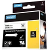 Image de Dymo Ruban polyester 18482 Rhino - 9 mm x 3,5 m - Noir sur Blanc