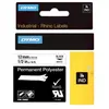 Image de Rubans titreuse Dymo Rhino 18490 - écriture Noir / fond Blanc - 12 mm x Longeur 3,5 m - Polyester