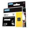 Image de Rubans titreuse Dymo Rhino 18484 - écriture Noir / fond Blanc - 19 mm x Longeur 3,5m - Polyester