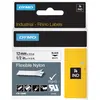 Image de Dymo Ruban nylon 18488 Rhino - 12 mm x 3,5 m - Noir sur Blanc