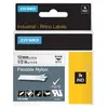 Image de Rubans titreuse Dymo Rhino 18488 - écriture Noir / fond Blanc - 12 mm x Longeur 3,5 m - Nylon