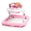 Image de Bright starts trotteur pour bébé fille évolutif et pliable 2-en-1 - jardin rose - cadeau bébé, musique, hauteur réglable en occasion ou reconditionné