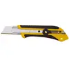 Image de Cutter Olfa XH-1 - manche en caoutchouc - blocage par molette - lame sécable 25 mm - jaune/noir