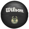 Image de Balle de Basket-ball Wilson Nba Team Tribute Mini Noir Mil Bucks 3 WZ4017606XB