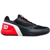 Image de Chaussures Tennis Wilson Rush Pro Clay Homme , noir/rouge/blanc 45 1/3 WRS339950