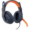 Image de Logitech Zone Learn Over Ear 3.5mm AUX, Avec fil, Education, 192 g, Casque, Bleu, Orange 981-001389