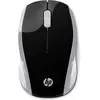 Image de HP Souris sans fil 200 (Argent vif), Ambidextre, Optique, RF sans fil, 1000 DPI, Noir, Argent 2HU84AA#ABB