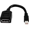 Image de HP Câble adaptateur miniDP-DP, DisplayPort, Mini DisplayPort, Femelle, Mâle, Noir, 90 g 2MY05AA