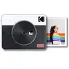 Image de Kodak mini shot combo 2 retro c300 - appareil photo instantané (photo carré 7,6 x 7,6 cm - 3 x 3'', écran lcd 1,7'', bluetooth, batterie lithium, sublimation thermique 4pass, 8 photos incluses) blanc & noir- reconditionne en occasion ou reconditionné