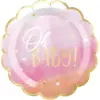 Image de Assiette en papier Oh Baby Girl (Lot de 8)