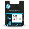 Image de HP Cartouche d'encre trois couleurs 305 authentique, Rendement standard, Cyan, Magenta, Jaune, Encre à colorant, 2 ml, 1 pièce(s), Paquet unique 3YM60