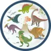 Image de 8 assiettes en papier Dinosaure