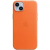 Image de Coque en cuir pour iPhone 14 Plus - Orange en occasion ou reconditionné