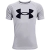 Image de T-shirt Under Armour Tech Big Logo Enfant Gris 8 ANS 1363283-011