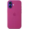 Image de Apple Coque en silicone avec MagSafe pour iPhone 16 - Fuchsia, Housse, Apple, iPhone 16, 15,5 cm (6.1'), Fuchsia MYY53ZM/A