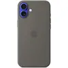Image de Apple Coque en silicone avec MagSafe pour iPhone 16 Plus - Gris minéral, Housse, Apple, iPhone 16 Plus, 17 cm (6.7'), Gris, Couleur de la pierre MYYC3