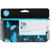 Image de HP Cartouche d’encre DesignJet 738, cyan, 130 ml, Rendement standard, Cyan, 130 ml, 1 pièce(s), Paquet unique 498N5A