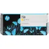 Image de HP Cartouche d’encre DesignJet 738, jaune, 300 ml, HP DesignJet T850, T950, Jaune, 283 mm, 41 mm, 118 mm, 454 g 676M8A