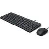 Image de HP Souris et clavier filaires 150, Taille réelle (100 %), USB, Clavier à membrane, Noir, Souris incluse 240J7AA