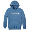 Image de Sweat Carhartt Signature Logo Homme Bleu XL 100074-HH5