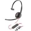 Image de Poly Blackwire 3210 Mono Micro Casque filaire USB-C + adaptateur USB-C/A