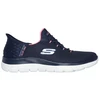 Image de Chaussures Skechers Summits-Diamond Drea Femme Maille marine/bordures roses 37 150123-NVPK
