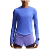 Image de T-shirt de Running Nike Swift Dri-Fit Uv Long-Sleeve Crew-Neck Femme Saphir/Argent réfléchissant M HQ0503-570