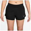 Image de Pantalon Fitness Nike One Dri-Fit taille mi-haute 3" 2 en 1 Femme , noir/gris XS DX6012-013