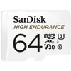 Image de Sandisk high endurance 64 go microsdxc uhs-i classe 10