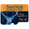 Image de SanDisk Carte MicroSDHC UHS-I FHD " Outdoors " + adaptateur 128 Go