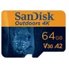Image de SanDisk Carte MicroSDXC UHS-I 4K " Outdoors " + adaptateur 64 Go