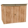 Image de Abri de jardin métal SKYLIGHT - 4,84m² - kit ancrage - Imitation bois