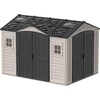 Image de Abri PVC DARK GREY Apex 8,05m² - kit fondation, 2 fenêtres, 2 puits de lumière - Gris