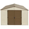 Image de Abri PVC Woodstyle PREMIUM - 13,12m² - Kit fondation + 1 fenêtre - Beige