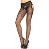 Image de Collant Duchesse ouvert sur l'entrejambe - Noir