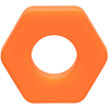 Image de Cockring ALPHA ORANGE 20mm