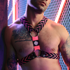 Image de Harnais DICKMATIZED Breedwell Noir-Rose neon XS