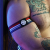 Image de Brassards RETRO REMIX Gris x2 S/M