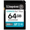 Image de Kingston technology canvas go! plus 64 go sdxc canvas go plus gen4 200 mo/s c10 uhs-i u3 v30
