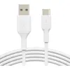 Image de Belkin BoostCharge, 1 m, USB A, USB C, Blanc CAB001BT1MWH