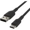 Image de Belkin CAB001BT2MBK, 2 m, USB A, USB C, Noir