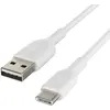 Image de Belkin CAB001BT2MWH, 2 m, USB A, USB C, Blanc