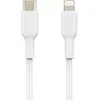 Image de Belkin CAA003bt2MWH, 2 m, Lightning, USB C, Mâle, Mâle, Blanc