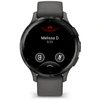 Image de Montre connectée en acier inoxydable avec boîtier et bracelet en silicone Garmin Venu® 3S 41 mm Gris TU MAG7602193