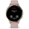Image de Montre connectée en acier inoxydable avec boîtier et bracelet en silicone Garmin Venu® 3S 41 mm Rose TU MAG7602196