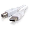 Image de C2G 3m USB 2.0 A/B Cable, 3 m, USB A, USB B, USB 2.0, Mâle/Mâle, Blanc 81562