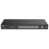 Image de D-Link DGS-1100-26MPV2, Géré, L2, Gigabit Ethernet (10/100/1000), Full duplex, Connexion Ethernet, supportant l'alimentation via ce port (PoE), Grille