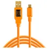 Image de Tether Tools TetherPro USB 2.0 A Male vers Micro B 5 broches orange
