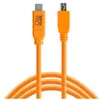 Image de Tether Tools USB-C vers USB 2.0 Mini B 5-Pin 4,60m orange