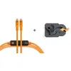 Image de Tether Tools pince Leverlock + cable kit - optima 4,6m USB-C vers USB-C - orange